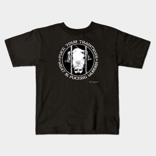 Meat is Murder Kids T-Shirt by AnimalRightsApparel